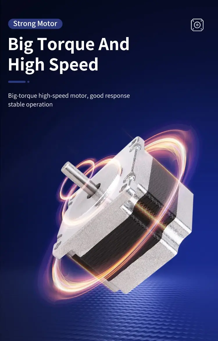 57mm 57HM 0.9° two-phase stepper motor features