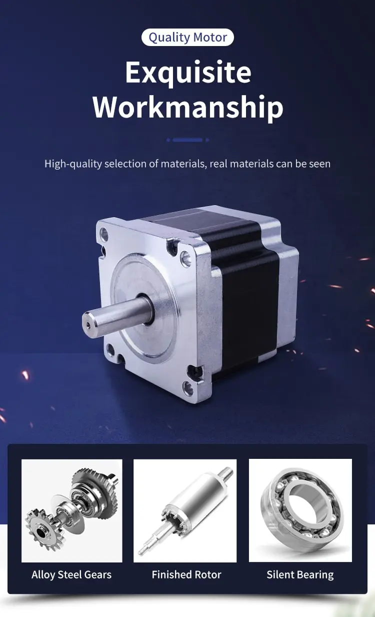86mm 86HC 1.2° Three Phase Stepper Motor Details