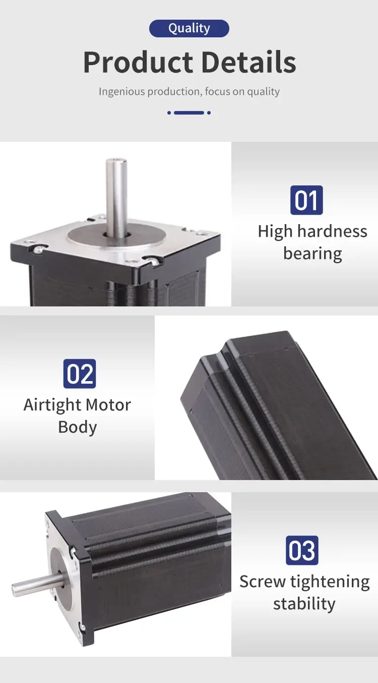 60mm 60HS 1.8° Two Phase Stepper Motor Details