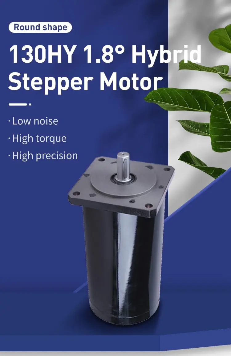 130mm 130HY 1.8° circular stepper motor